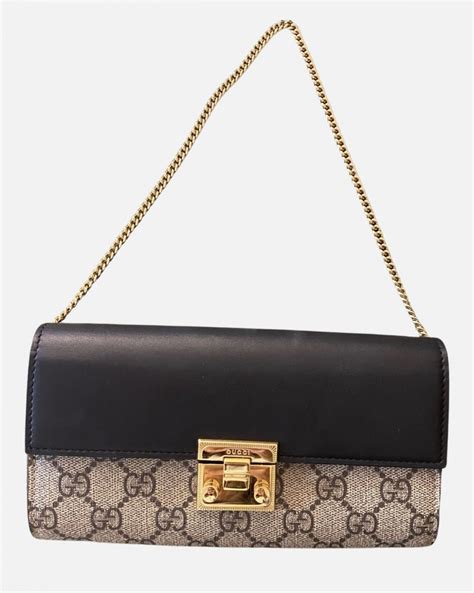 gucci padlock wallet in chain collection|gucci wallet on chain crossbody.